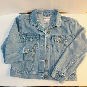 ☆𝐀𝐦𝐞𝐫𝐢𝐜𝐚𝐧 𝐠𝐢𝐫𝐥★Light blue denim jacket for girls size L(14/16)